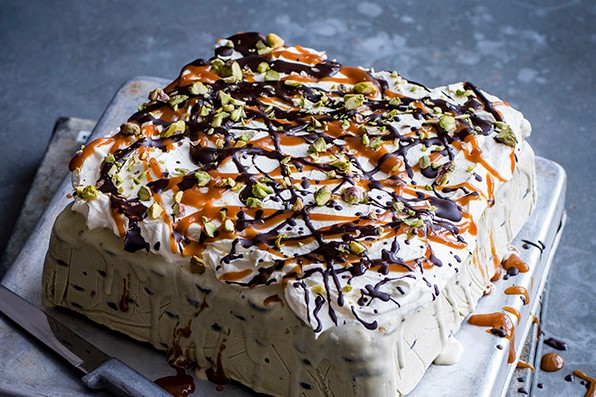 Chocolate Icebox Cake Recipe with Pistachio