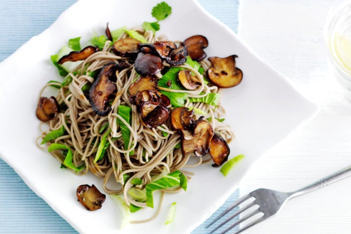Soba Noodle Recipe with Teriyaki Mushrooms