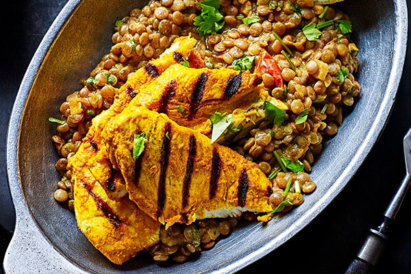 Spiced Chicken and Lentils Recipe