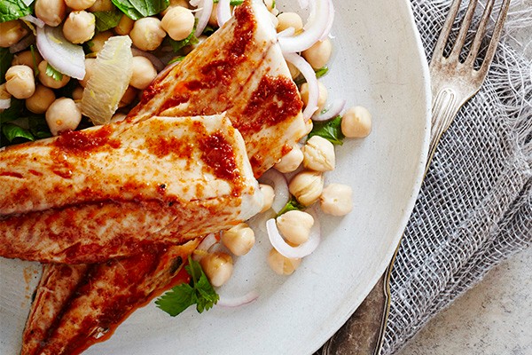 Spiced Mackerel Fillets Recipe With Chickpeas