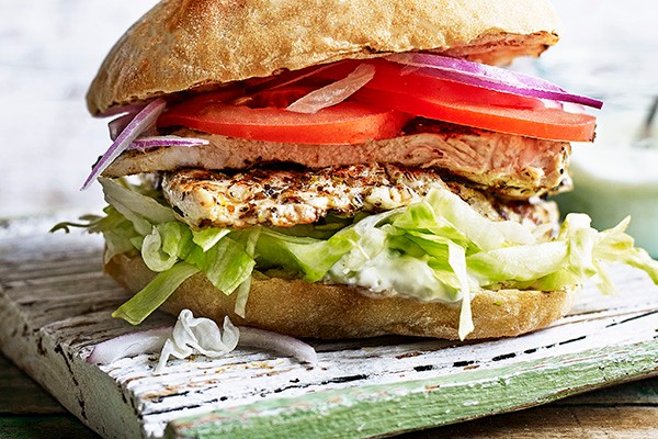 Greek Chicken Burger Recipe