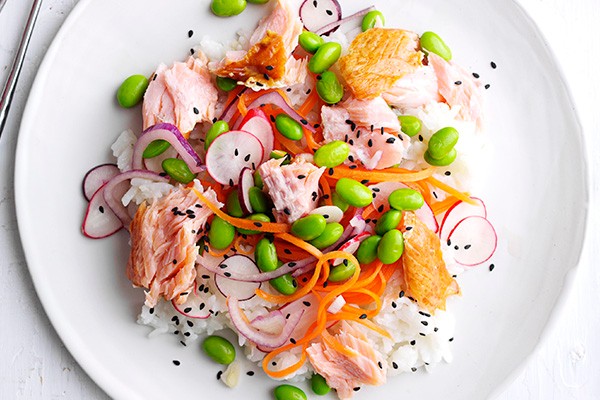 Smoked Salmon Sushi Salad Recipe