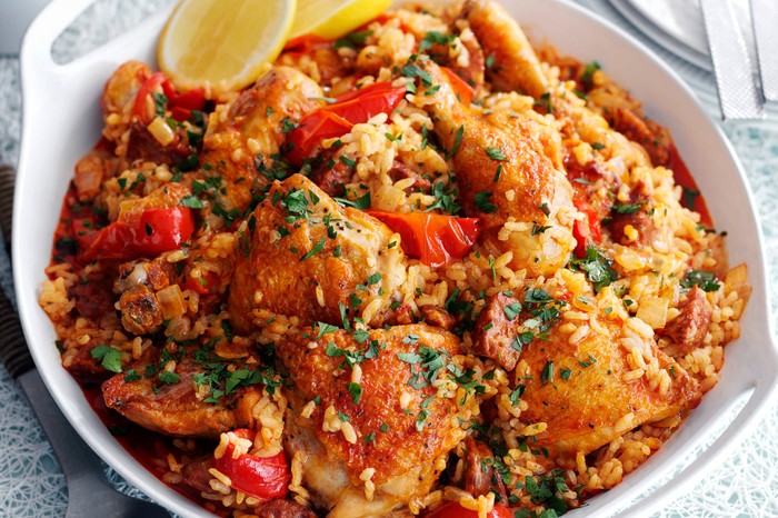 Spanish Rice with Chicken and Chorizo Recipe