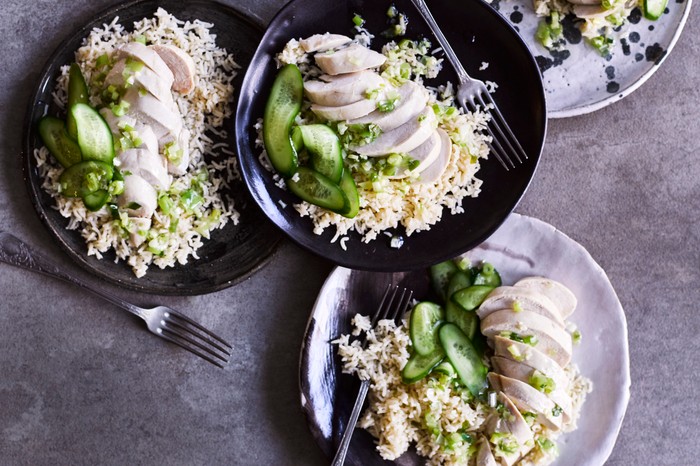 Poached Chicken Recipe with Spring Onion and Ginger Sauce
