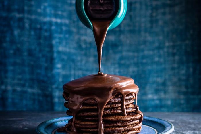 Nutella Pancakes With Hot Chocolate Sauce (Plus How To Video)